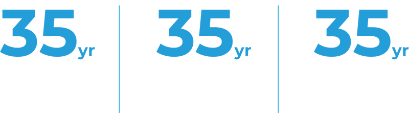 35 years warranty